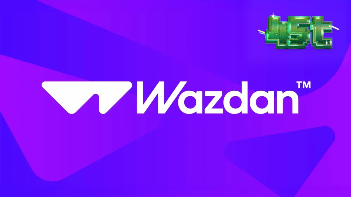 Interface de jogo com elementos de promoção de rede da Wazdan